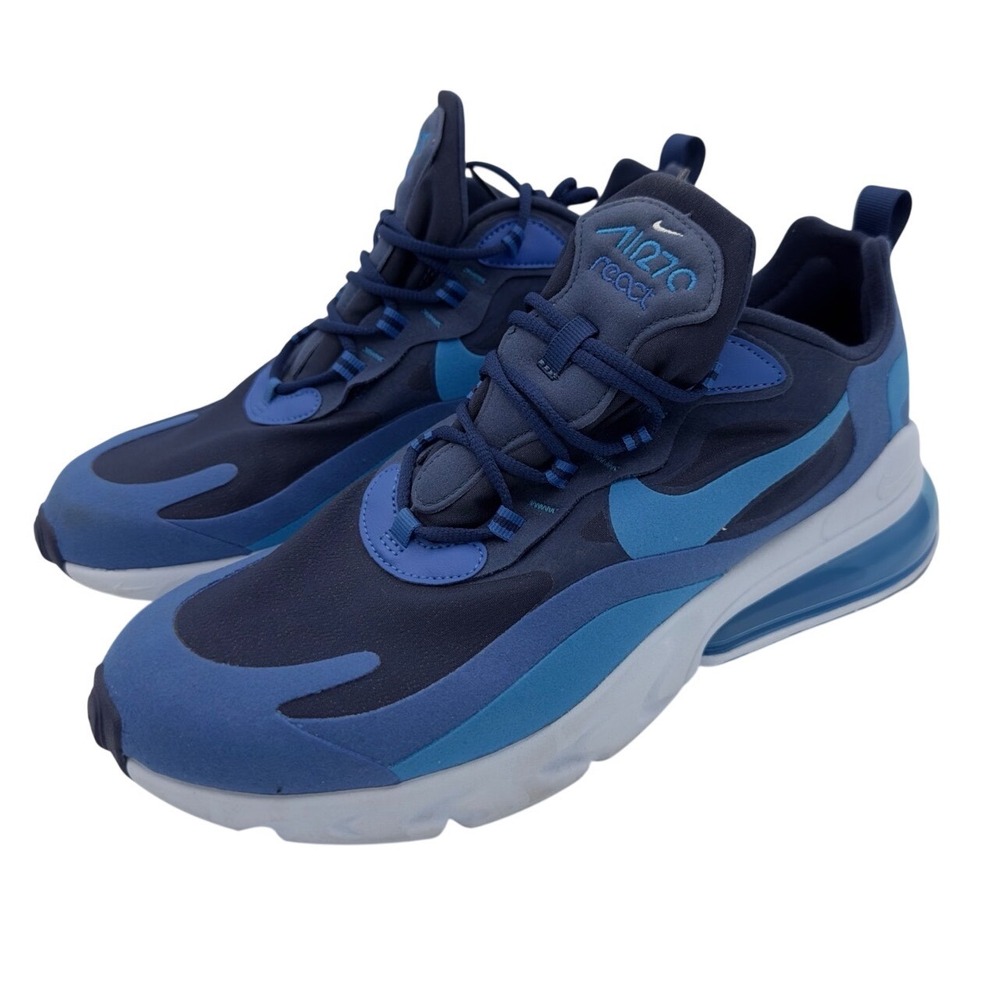 Nike Air Max 270 React Blue Void Photo Blue AO4971-400 Mens Size 10 New w Box